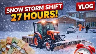 🤑|| 27 hours Snow removal || 2026 Snow ❄️ Storm || International Student Struggle Life Winter