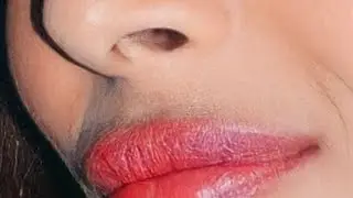 Actress Diana Staehly Face and Lips Closeup Vertically