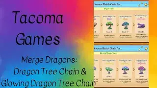 Merge Dragons Dragon Tree and Glowing Dragon Tree Chain - Remains of the Dragon God Wonder
