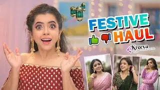 👗Ethnic *FESTIVE* Haul📢 Eid Spl | 🥻 Saree, Lehenga Choli, Dress, Kurta | Kreeva | Munna Unplugged