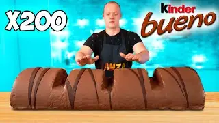 Гигантский 220-фунтовый Kinder Bueno | Как сделать самый большой в мире Kinder Bueno своими руками от VANZAI