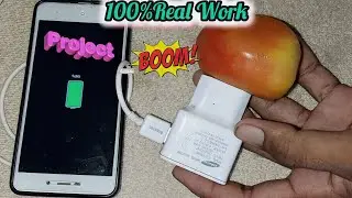 Tomato 🍅 Mobile Charging Amazing 😍 Science Technology Project #experiment #uniqe #ideas #scifi #diy 