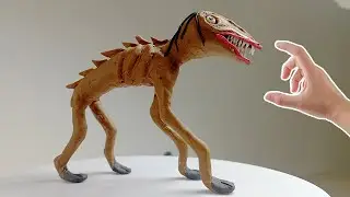 Making Big Charlie SCP 4158 with clay - Monsters Trevor Henderson