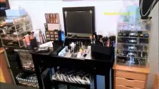My Makeup Storage & Vanity 2012 - Clear Cube, Muji, & More - Oh My!