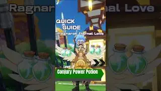 Quick Guide - Ragnarok Eternal Love - Level Up Crafting Conjury Power Potion