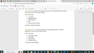Functional and Non Functional Testing in software testing