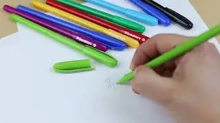 Ручки шариковые GoodMark, Rainbow, синие 10 штук