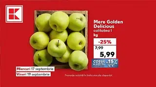 Ofertele Kaufland din 17 - 19 septembrie: mere, mușchi file și mici de porc #kaufland #oferte