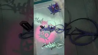 Тег-трафарет #slaone #tagging #graffiti #paintjob #canvas