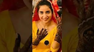 All Pakistan actress mehndi dress look #iqraaziz #aminkhan #pakistanactress #pakistanactressbridal