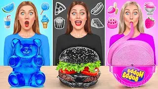 24 Часа Едим Еду Одного Цвета Челлендж | Битвы с едой от Trend DO Challenge