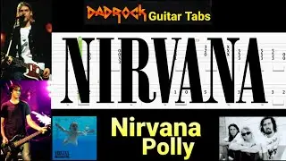 Polly - Nirvana - Guitar + Bass TABS Lesson