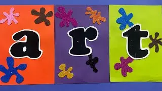 Easy Paper Craft Art | Colorful Letter Art Decoration for Kids & School Projects 