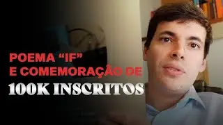 Recebi uma placa do Youtube e An&aacute;lise do Poema Se de Rudyard Kipling - Live #4