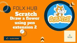 Draw a flower pattern 2 in Scratch using pen extension