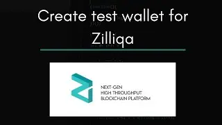 Create testnet wallet for zilliqa  - part1