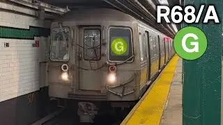 R68 & R68A G Train at 21 St-Van Alst (January 2025)