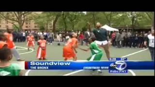 Monroe Houses Basketball Court Dedication in the Bronx