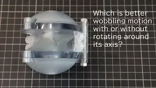 Nutating Disk Engine: Which is better wobbling motion with or without rotating around its axis?