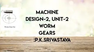 Worm Gear , Problem -1,  MACHINE DESIGN 2, Unit_2, AKTU , 6TH SEMESTER, MECHANICAL ENGINEERING
