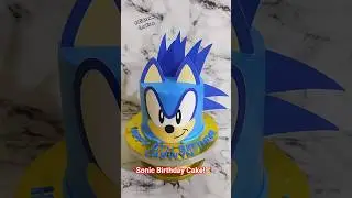 Sonic the Hedgehog Cake! 💙🍰 Easy DIY Pastry Chef Tutorial #shorts #cake