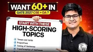 Want 60+ in GATE 2027? Start With These High-Scoring Topics! | CSE + DA