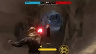 Han Solo vs Emperor Palpatine Star Wars Battlefront 1 on Hoth