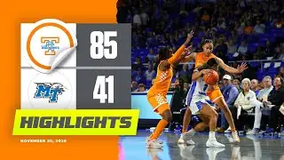 WBB | Highlights: Lady Vols 85, MTSU 41 (11.20.25)