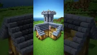 Minecraft Starter Castle Build Tutorial 🏰 #minecraft #minecraftbuilding