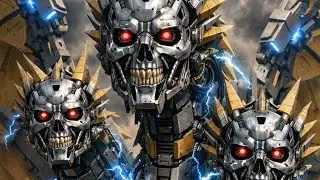 Upgrade Required! T-800 Meets Mecha King Ghidorah 🤖 #terminator #blokees 