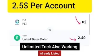 New Crypto Airdrop || Instant Withdraw 10$-20$ Profits Per Account || PLT Airdrop