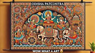 Unique Art🤩| Stunning Pattachitra & Applique Handicrafts| Best dress design|Odisha#viralvideo #video