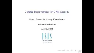 Genetic Improvement for DNN Security
