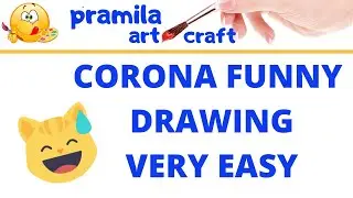 corona drawing | corona cartoon | coronavirus ka chitra | corona par drawing | pramila art craft