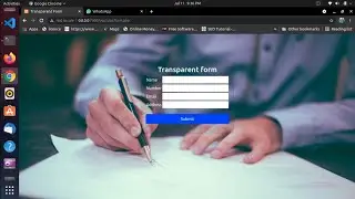 how to make tranparent form