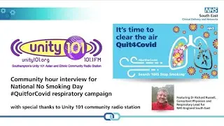 Community hour interview for National No Smoking Day (short clip)