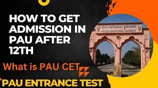 PAU CET Coaching Online/Offline Institute | Best Common Entrance Test Coaching | PAU Admissions Test