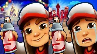 Subway surfers : Winter wonderland 2024 🆚 Osaka 2025 Map Comparison 