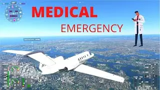 MSFS : High Speed Approach : Medical Emergency Landing : Cessna Citation CJ4 : Sydney Australia :