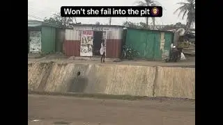 Won't she fail into gulter ? #funny #january2018 #automobile #ternding 