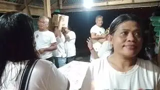 Filipino Christmas Party. Something happen with our exchange gift