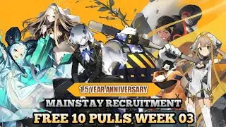 [ Week 03 ] My 1.5 Year Anniversary Free 10 Mainstay Recruitments | Alchemy Stars