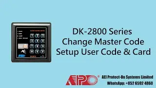 APO DK-2871 & DK-2872 Setup Master Code, User Code & Card