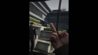 Showing middle finger to police in GTA5 #shorts #gta5 #s2h