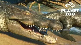 CROCODILOS - ÍBEX e PREGUIÇA DE DOIS DEDOS - MUNDO ABERTO SELVAGEM   -  Planet Zoo - 04