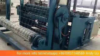 Hinge joint knot field fence making machine for cattle fence
