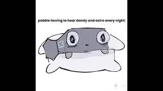 Pebble&rsquo;s Traumatic Night #dandyxastro #dandy #astro #pebble #dandysworld #meme (NOT MINE)