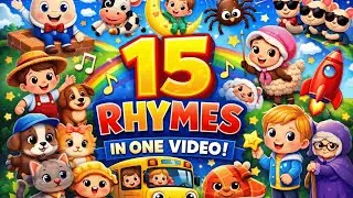✨ 15 Best Kids Nursery Rhymes Compilation | Non-Stop Baby Songs | Funny 💓  Rhymes.