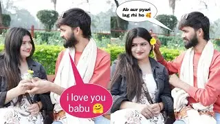 Proposing a Random Girl ❤️ || Looks So Cute 😍 @crazyprankraja4304 
