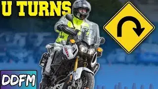 Make TIGHT U-Turns On A Motorcycle / CBT Module 1 Motorcycle Test Techniques